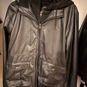 Obey faux leather jacket